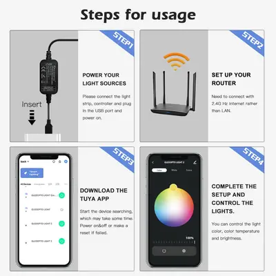 Gledopto Led-list, 2 meter, Wifi