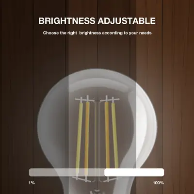 Gledopto Filament Led PRO, E27, 7W, CCT, Clear (A60), Zigbee