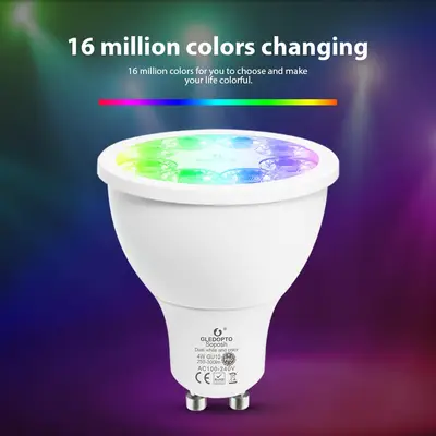 Gledopto Led PRO Spotlight, GU10, RGB+CCT, Zigbee