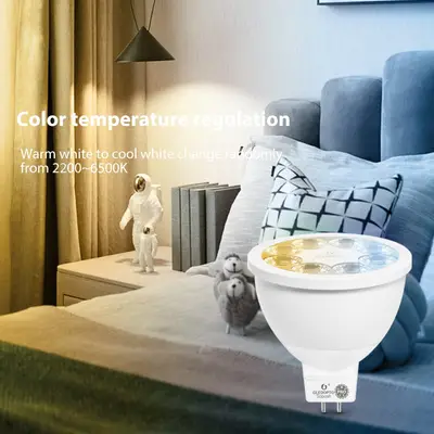 Gledopto Led PRO Spotlight, MR16/GU3.5, RGB+CCT, Zigbee