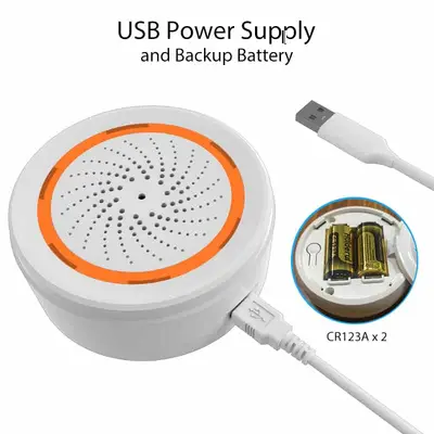 NEO Siren med temperatur & fuktmätare, ZigBee