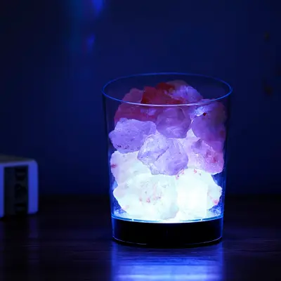 Himalaya salt lampa, nattlampa