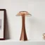 Slimmad portabel bordslampa - Rosa guld