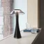 Slimmad portabel bordslampa - Svart