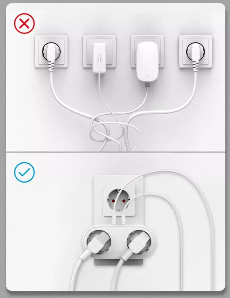 2 Vags Forgreningskontakt med 2 st USB -
