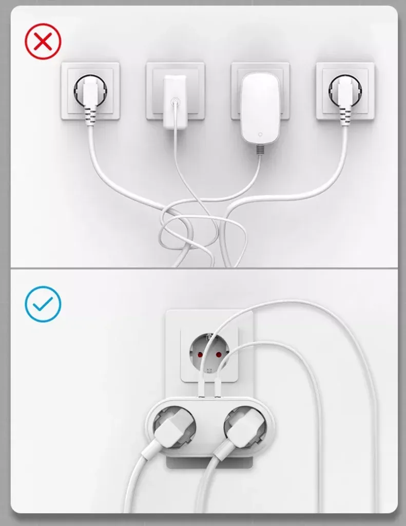 2 Vags Forgreningskontakt med 2 st USB -