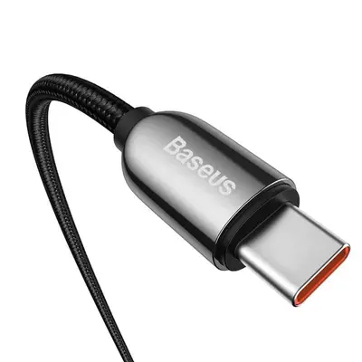 Baseus Display Snabbladdare USB-C till USB-C, 100w, 2m - Svart