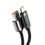 Baseus Display Snabbladdare USB-A till USB-C, 66w, 2m - Svart