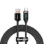 Baseus Display Snabbladdare USB-A till USB-C, 66w, 2m - Svart