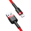 Baseus Cafule USB-A till Lightning Kabel, 2.4A, 1m - Röd/röd