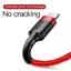 Baseus Cafule USB-A till Lightning Kabel, 2.4A, 1m - Röd/röd