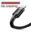 Baseus Cafule USB-A till Lightning Kabel, 2.4A, 1m - Svart/Grå