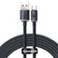 Baseus Crystal Shine Snabbladdare USB-A till USB-C Kabel, 100w, 2m - Svart