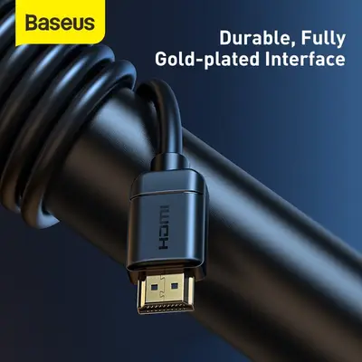 Baseus HDMI-kabel, 2.0, 4K 60Hz, 1m - Svart
