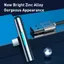 Baseus LED Vinklad USB-C Kabel, 40w, 2m - Svart