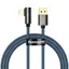 Baseus Legend Vinklad Snabbladdare USB-A till Lightning, 2.4A, 1m - Blå