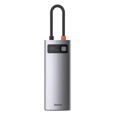 Baseus Metal Gleam 6-i-1 USB-C Hubb till dator