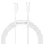 Baseus Superior Snabbladdare USB-C till Lightning Kabel 20W, 2m - Vit
