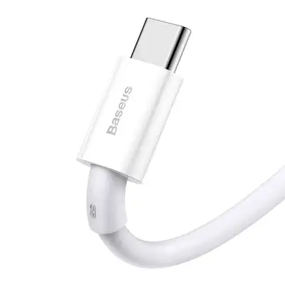 Baseus Superior Snabbladdare USB-A till USB-C Kabel 66W 2m - Vit
