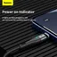 Baseus Zinc Magnetisk Snabbladdare USB-C till Lightning Kabel 20W, 1m - Svart