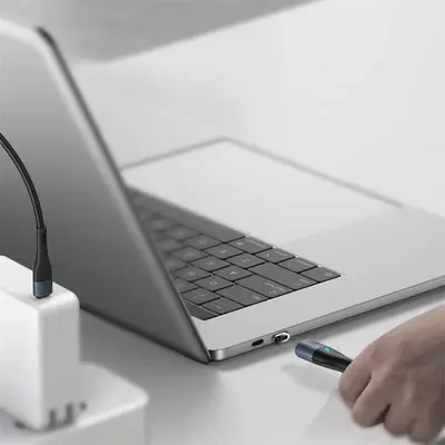 Baseus Zinc Magnetisk Snabbladdare USB-C till USB-C, 100w, 1.5m - Svart