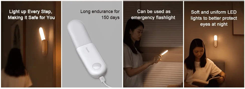 Baseus nattlampa med rörelsesensor 4 -