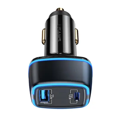 Usams Billaddare 120W, USB-A + USB-C