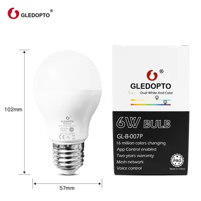 Gledopto Smart Led E27 6W