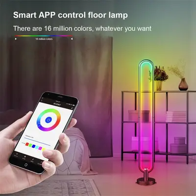 Golvlampa RGB Led, Wifi, Bluetooth