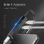 Baseus Lightning Adapter, Dubbla Lightning + Aux 3.5 mm - Svart
