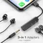 Baseus Lightning Adapter, Dubbla Lightning + Aux 3.5 mm - Svart