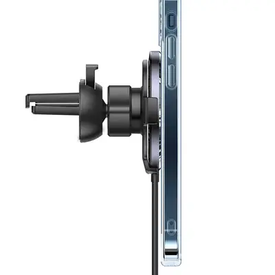 Usams Ultra-Slim Magnetiskt Billaddare 15W - Svart