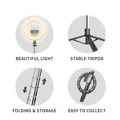 Usams Ring Light med selfie-stick
