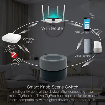 Scenknapp, Zigbee
