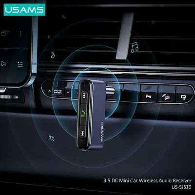 Usams Trådlös Bluetooth Adapter, AUX 3.5mm