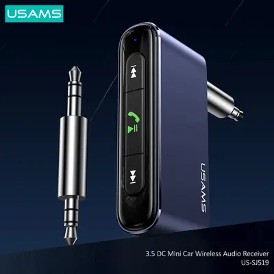 Usams Trådlös Bluetooth Adapter, AUX 3.5mm