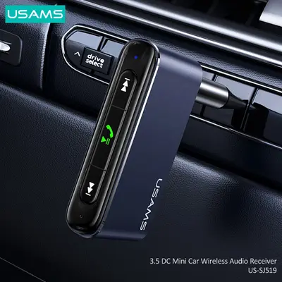Usams Trådlös Bluetooth Adapter, AUX 3.5mm