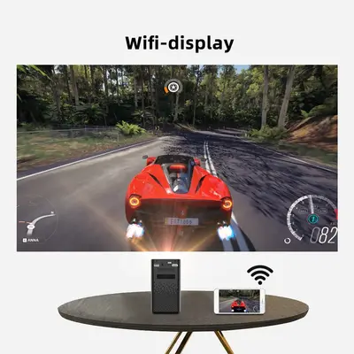 Portabel Projektor med högtalare och batteri