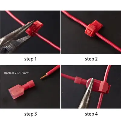 Anslutningskontakt för slingkabel (10-pack)