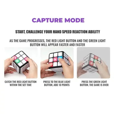 Rubiks kub spel med led-lampor