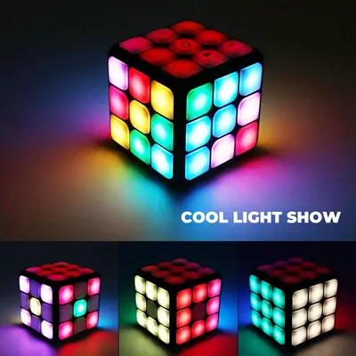Rubiks kub spel med led-lampor