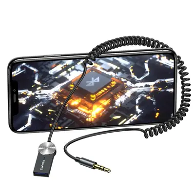 Usams Bluetooth Ljud-adapter, USB-AUX