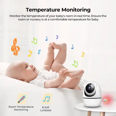 VeeZoom Babymonitor med kamera