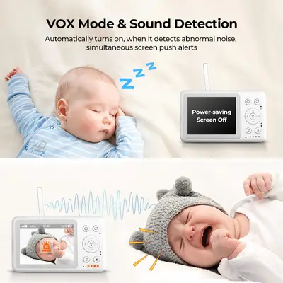 VeeZoom Babymonitor med kamera