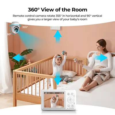 VeeZoom Babymonitor med kamera