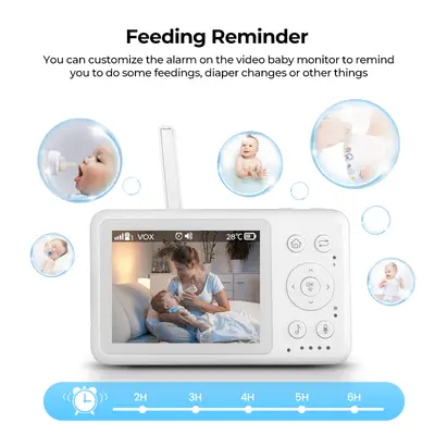 VeeZoom Babymonitor med kamera
