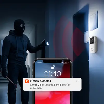 VeeZoom Smart dörrklocka med kamera HD upplösning