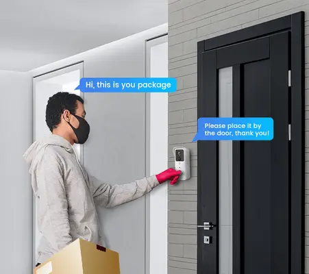VeeZoom Smart dörrklocka med kamera HD upplösning