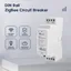 Gledopto DIN-rail 12A Circuit Breaker With Power Meter, Zigbee