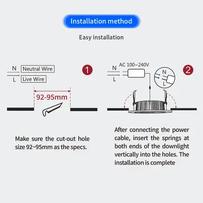 Gledopto Ultra Flat Led Downlight Pro Installation